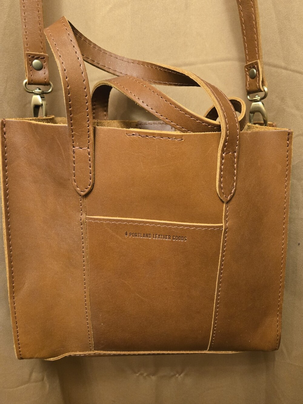 Portland Leather Goods Tan Leather Tote